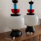 XXL table lamps in the style of Ettore Sottsass, made of Murano glass, Italy, 1970.