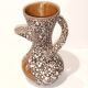 Vallauris Ceramics Fat Lava Spiral Vase Coral 28 cm Vintage