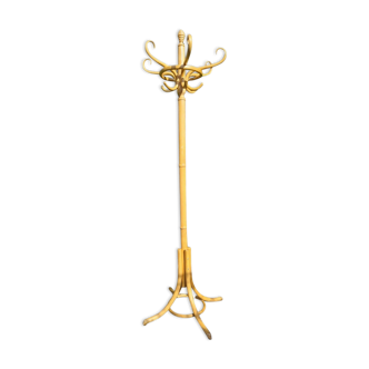 Vintage parrot coat rack in beech color