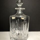 Carved crystal decanter