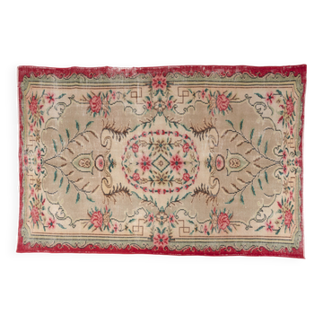 Vintage Turksh Floor Wool Rug