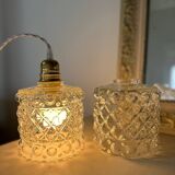 Modern vintage glass globe pendant light