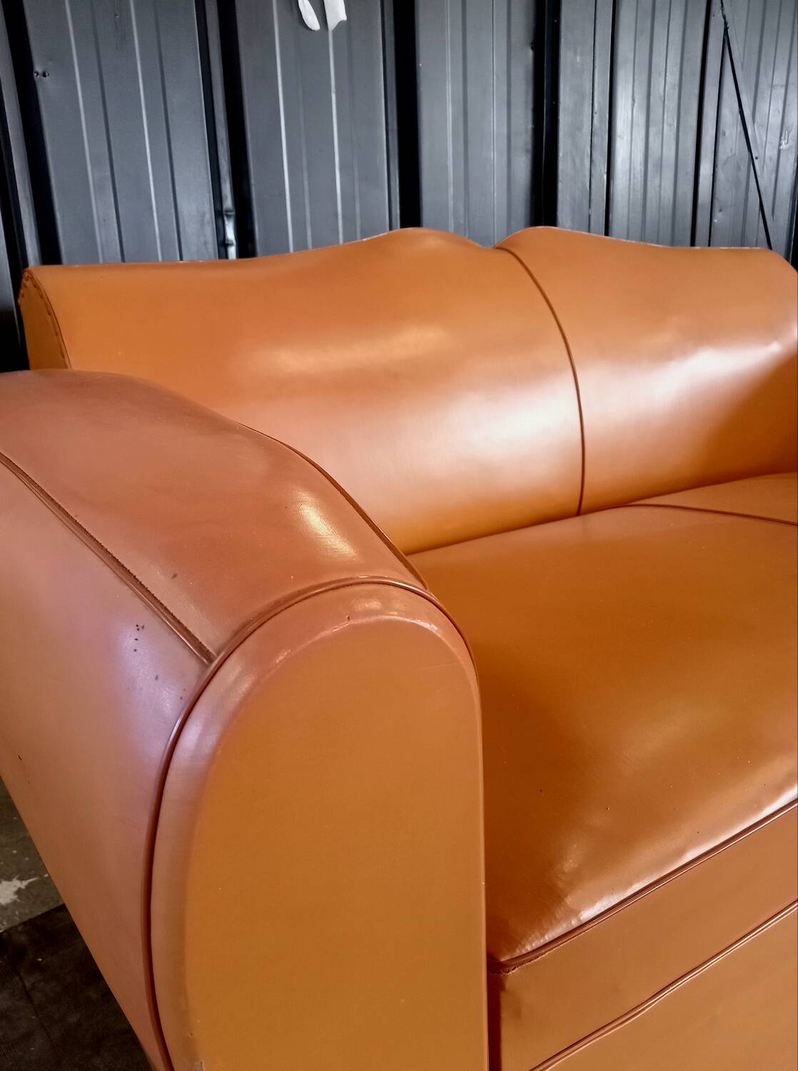 Vintage mustache club sofa 50s 60s