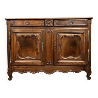 Louis XV period walnut and oak sideboard circa 1750