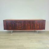 Large modernist rosewood sideboard, Scandinavian design, 1970s vintage