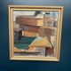 Swedish Oil on Canvas – “Cubist Rooftops” by Gustav Adolf Johansson
