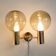 Pair of wall lamp by Hans-Agne Jakobsson for Markaryd, Sweden