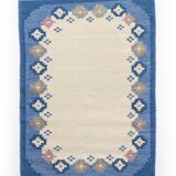 Scandinavian style vintage flat weave/kilim rug