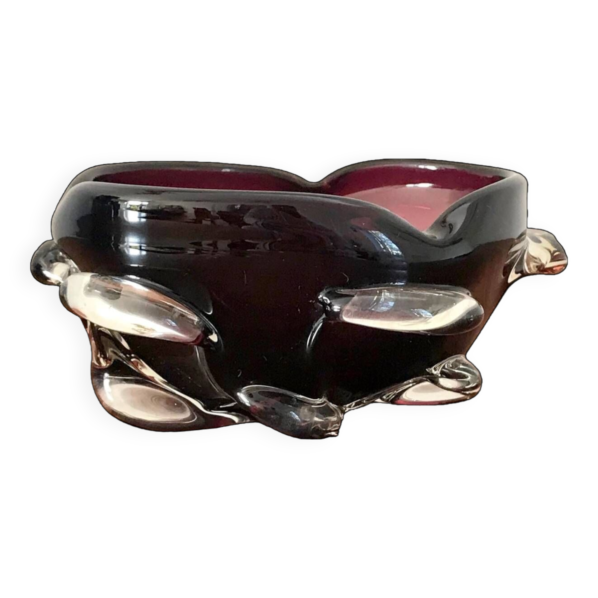 Vide poche en verre de Murano vintage années 60