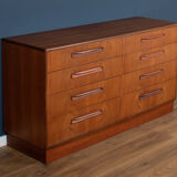 Commode en teck  G-Plan Fresco, 8 tiroirs, 1960s