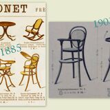 Chaise haute enfant bébé thonet 1900-1910 ca