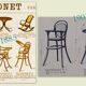 Chaise haute enfant bébé thonet 1900-1910 ca
