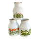 Vases en grès décor herbier
