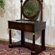 Empire hairdresser from the 19th century in mahogany with a marble top.
