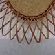Italian Rattan Mirror, 1960s