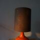Lampe en ceramique orange années 70