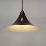 Black lacquered metal pendant light