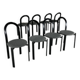 Set of 8 Postmodern Dining Chairs by Samo, 1980s