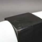 Mid-century wall light in bakelite and glass, 1960s