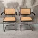 Pair of Cesca armchairs by Marcel breuer