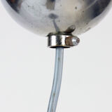 Suspension de l'ère Brussel en combinaison noir et blanc, Tchécoslovaquie années 1960