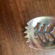 Silver metal spoon Vintage Art Deco
