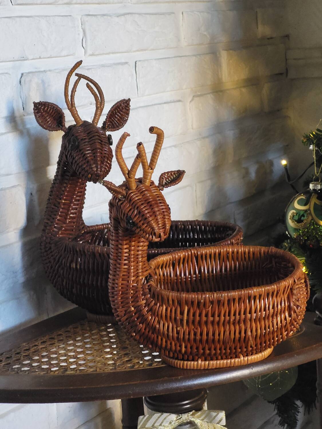 Panier forme cerf