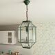 Vintage geometric pendant lamp 50s