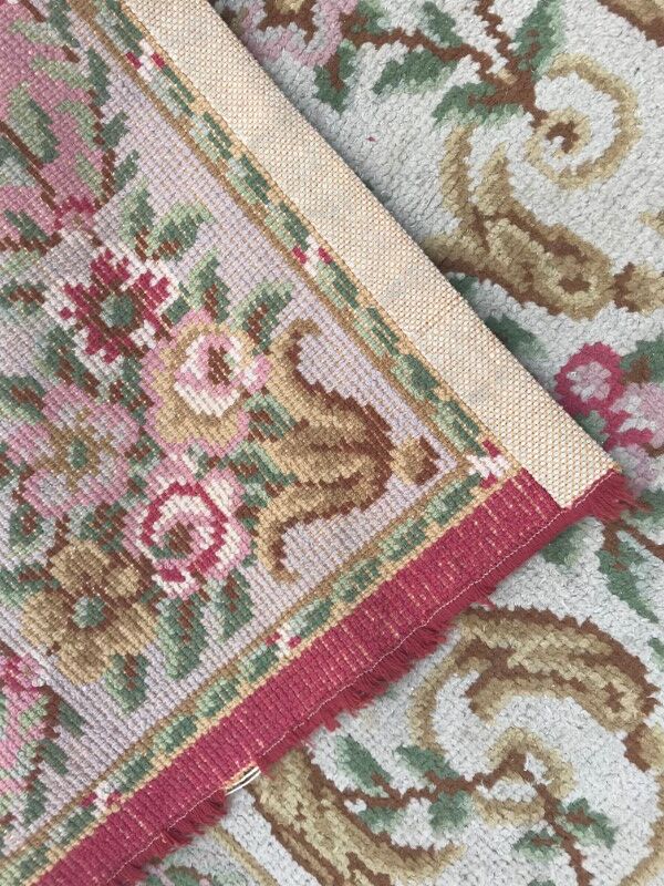 Carpet old French Aubusson knotted 175 X 256 CM