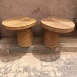 Rattan nomadic table