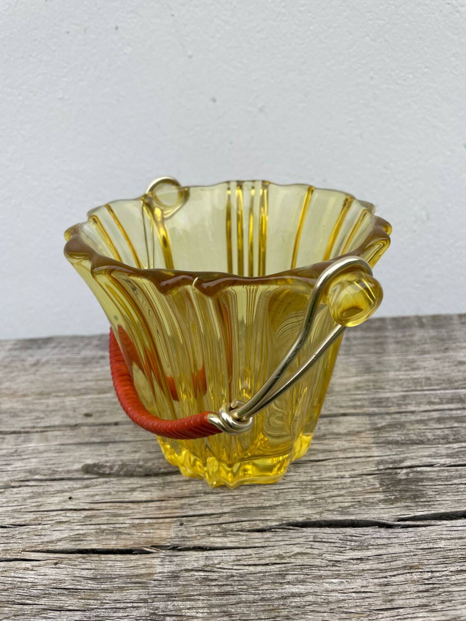 Seau à glace 1970 en verre