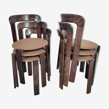 6 chaises Bruno Rey pour Kusch&Co , années 80