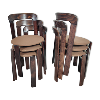 6 chaises Bruno Rey pour Kusch&Co , années 80