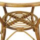 Vintage Set Rattan Chairs Armchairs Table Boho Design Sixties