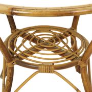 Vintage Set Rattan Chairs Armchairs Table Boho Design Sixties