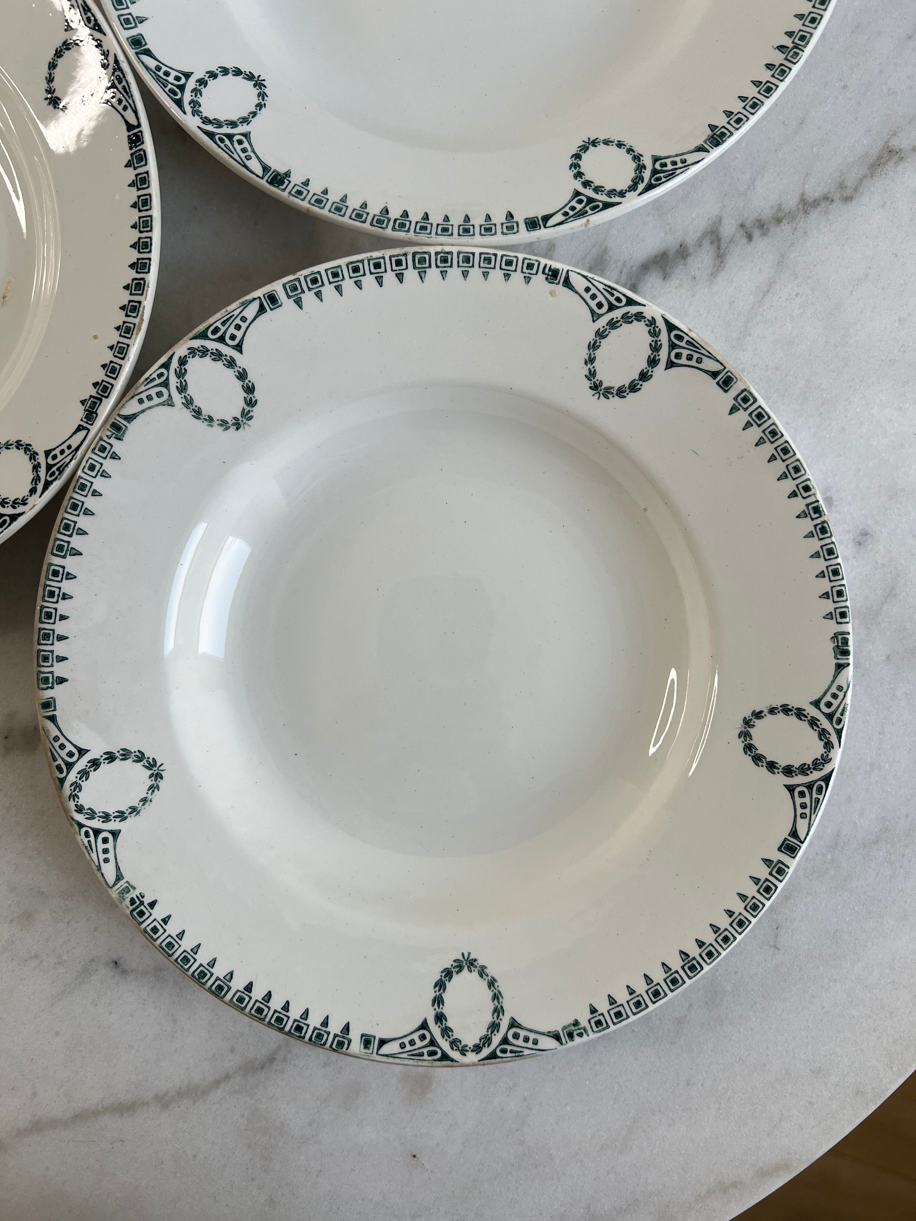 Ironstone Set of 3 Deep Plates Ceranord St Amand