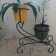 Antique wrought iron plant stand