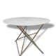 Table old round metal folding
