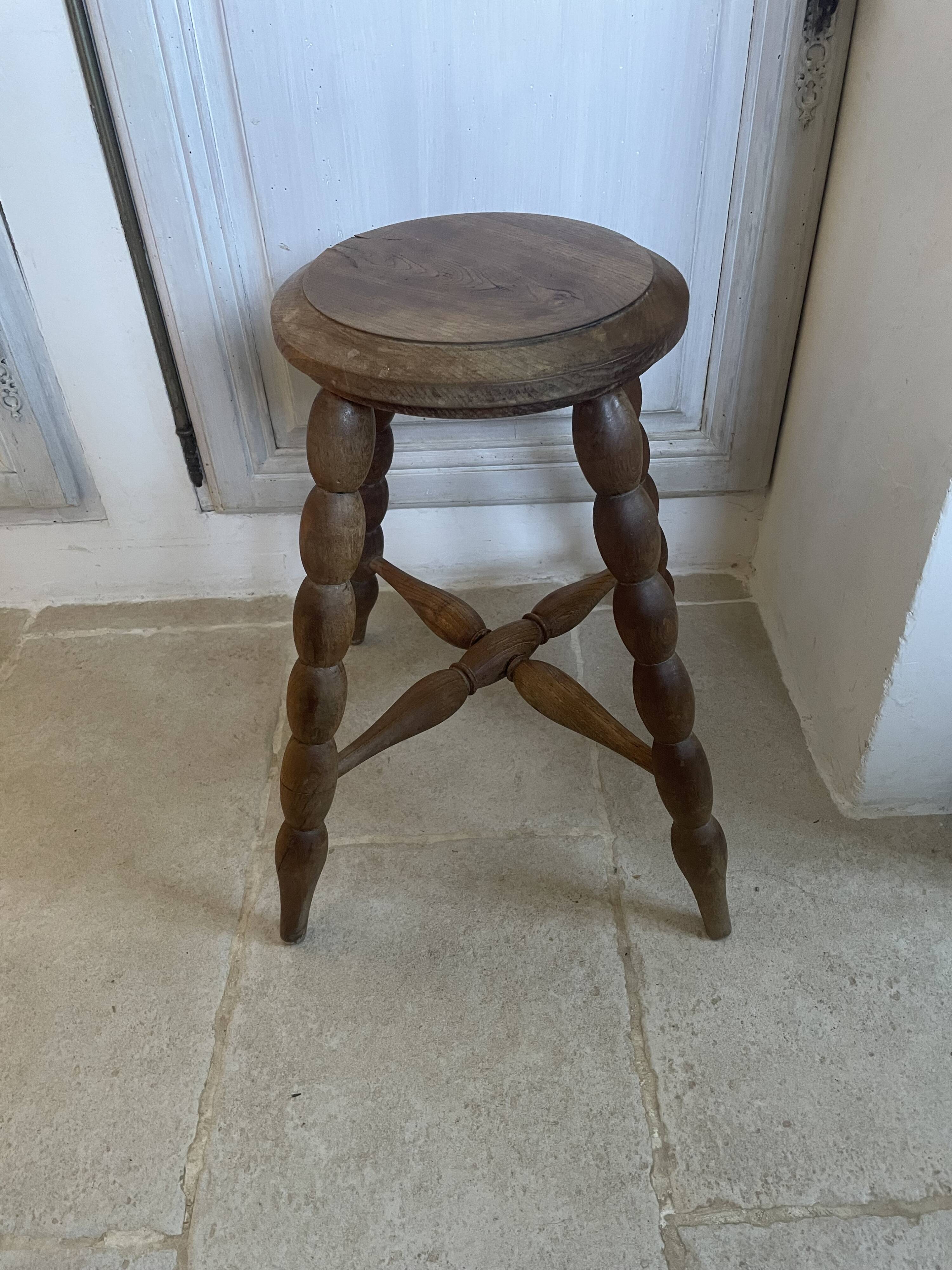 Vintage wooden stool
