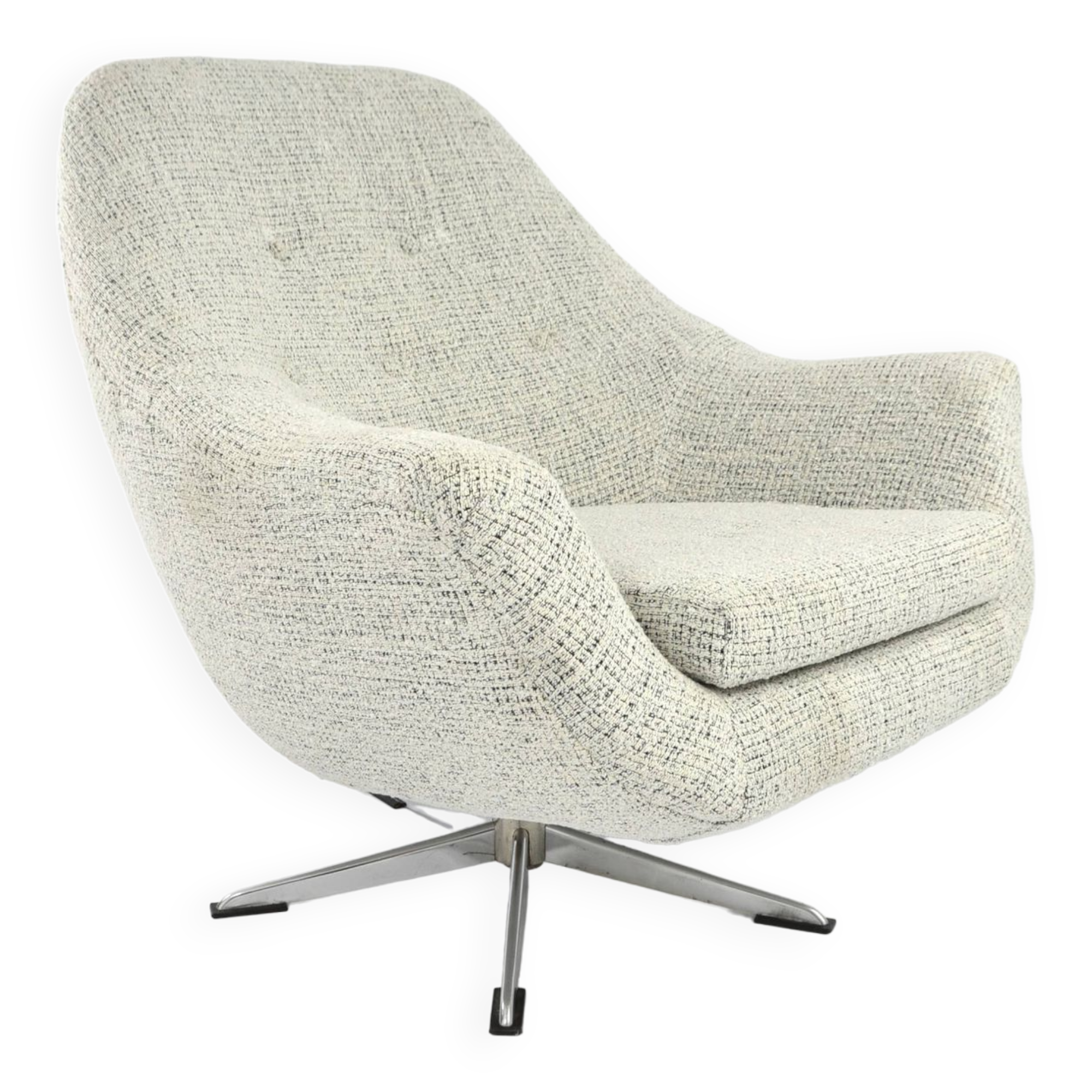 Swivel shell armchair