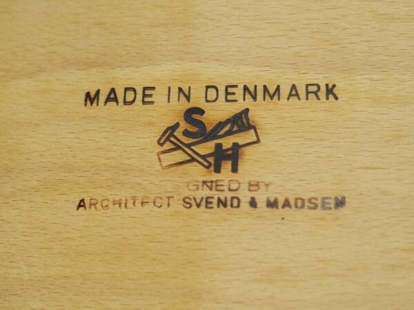 Bureau en teck, design danois, années 1960, designer : Svend Age Madsen