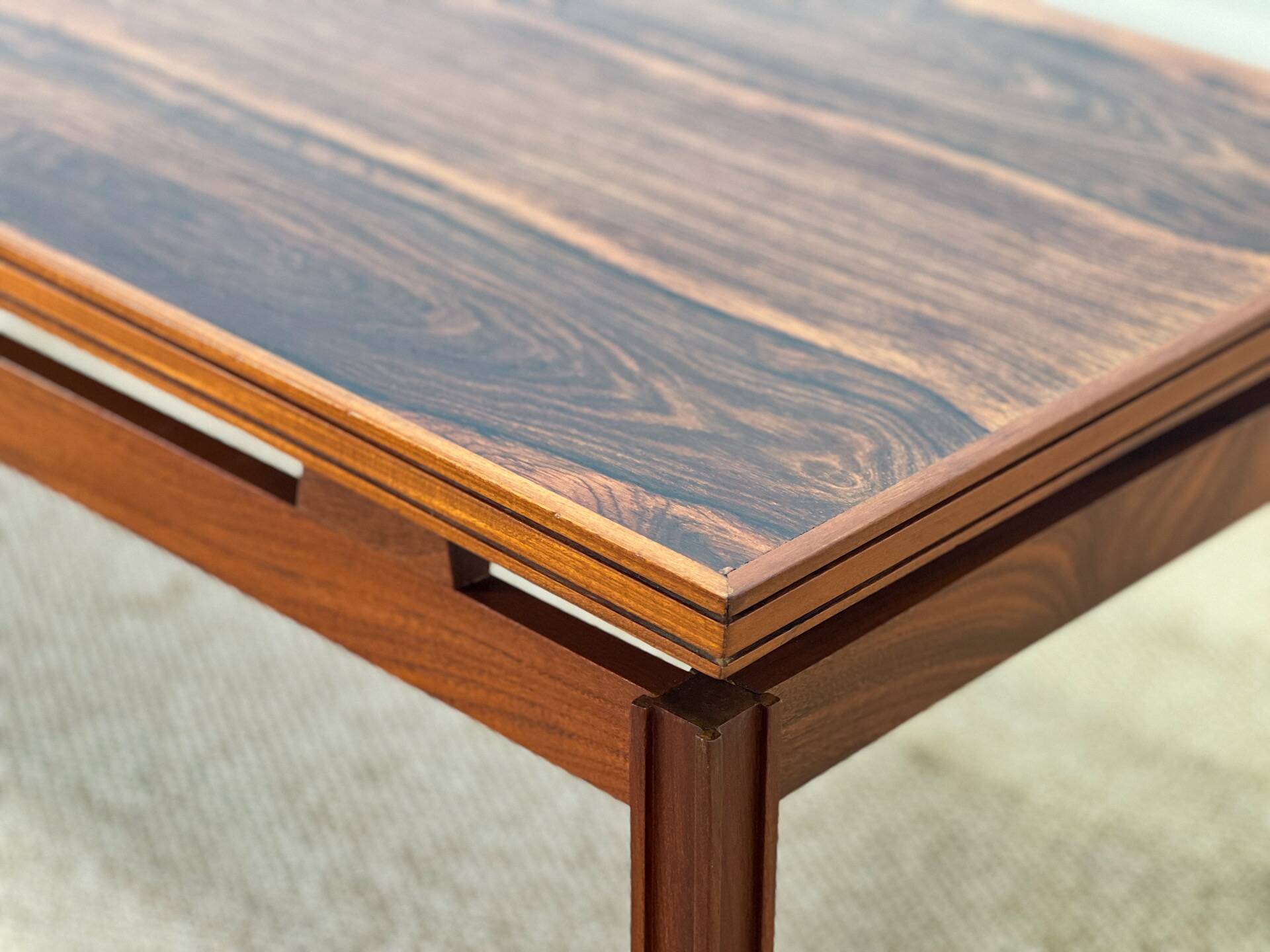 Table basse danoise en palissandre, années 1960