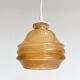 Lampe de plafond vintage couleur cognac, années 1960