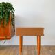 Table de chevet scandinave avec tiroir, en placage teck, 1960