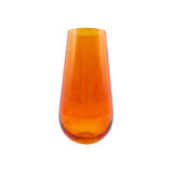 Orange glass vase height 35cm