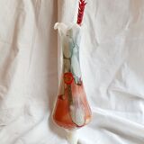 Opaline vase Florentine Stelvia marbled pink