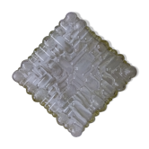 Square glass globe for ceiling light or wall lamp