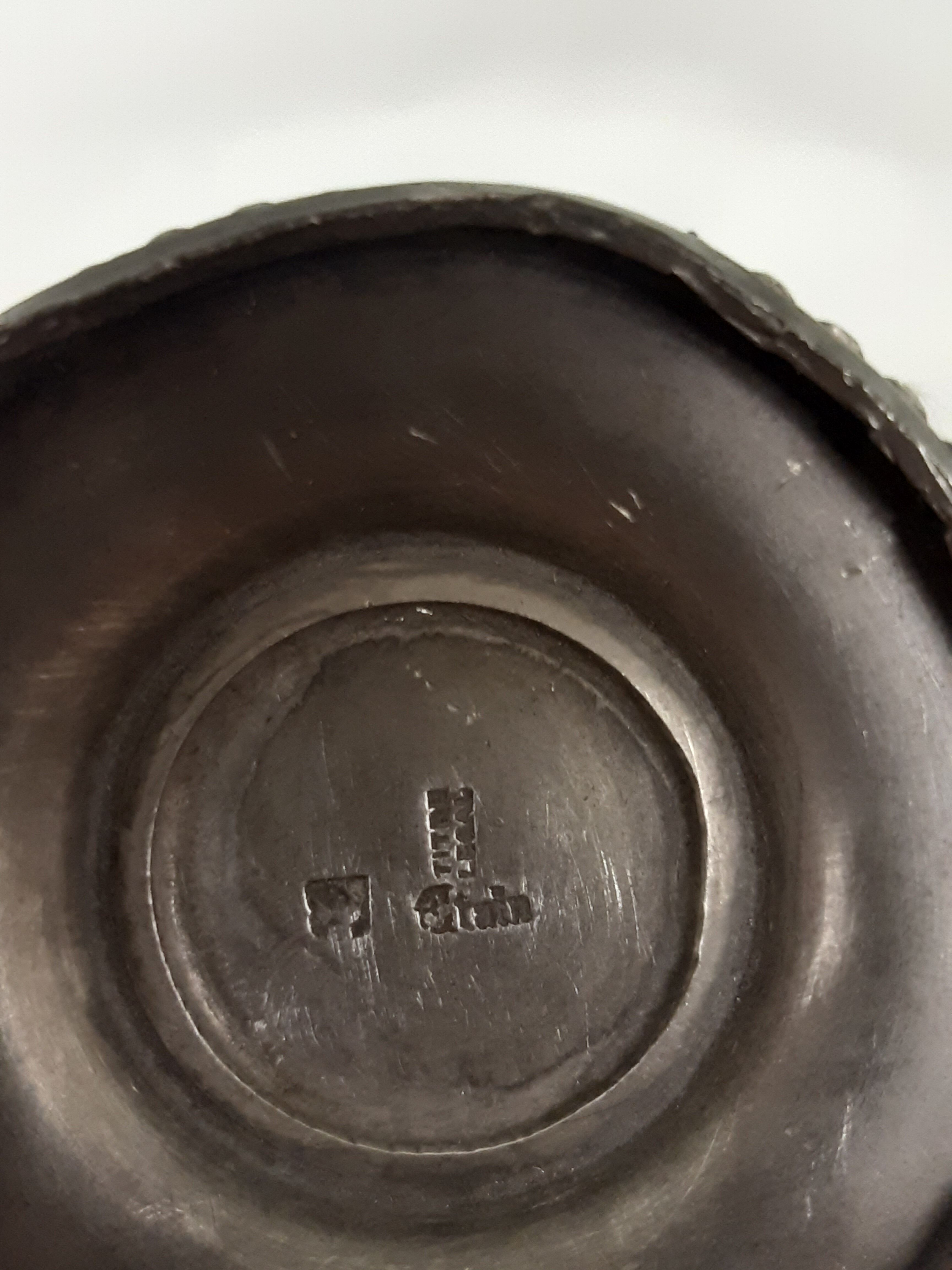 Small pewter soliflore vase