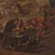 Great 17th century Italian painting, the sacking of the city
