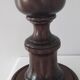 Wooden lamp base turns